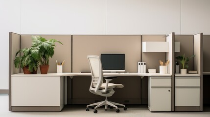 lines cubicles office