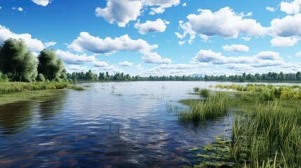 tranquil moving water