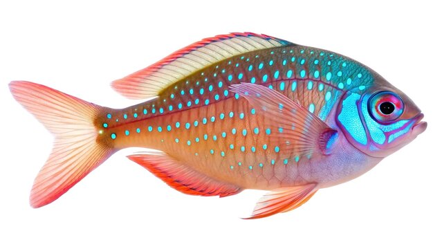 Glowfish isolated on white background