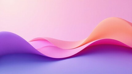 Abstract Pastel Waves Soft Hues and Gentle Curves in a Dreamlike Composition