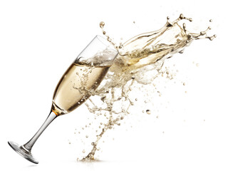 champagne pouring into glass