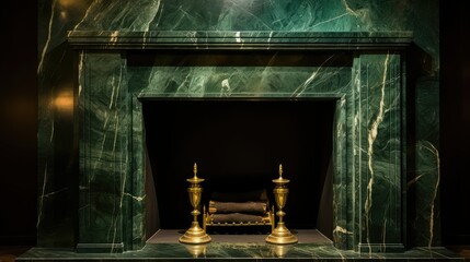 sophistication green marble pattern