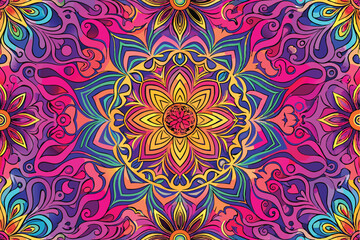 digital-artwork-interconnected flowers style