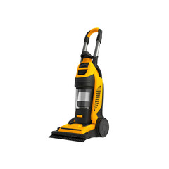 Modern Yellow and Black Upright Vacuum Cleaner