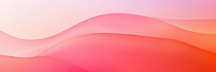 Modern abstract background design with a pink and orange gradient, soft curves, and a subtle wave pattern, modern design for a banner, poster, or presentation