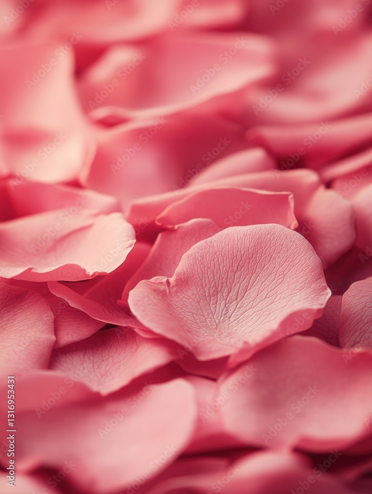 Poster delicate pink rose petals create a soft romantic background with shallow depth of field and soft dif