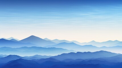 Obraz premium silhouette blue gradiant