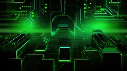 neon green cyber background