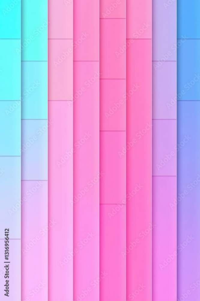 Poster pastel gradient stripes with subtle shadows for modern abstract background design and creative proje