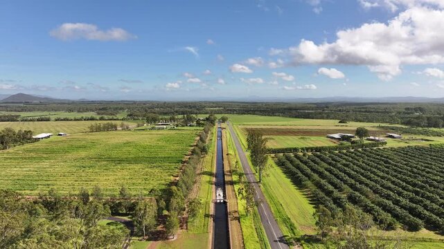 Spectacular aerial footage of Walkamin Atherton Tablelands Queensland Australia