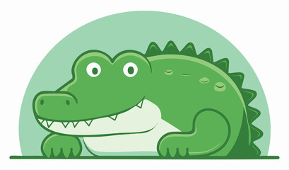 Naklejka premium Krokodyl ilustracja