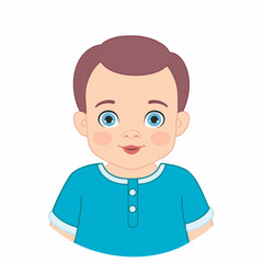 Obraz premium Bobas dziecko ilustracja awatar