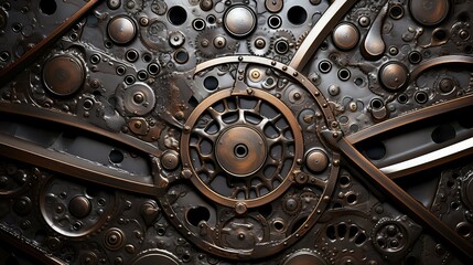 placement riveted metal