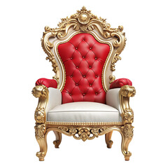 red leather armchair
