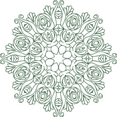 Beautiful Mandala Art and Vector Mandala Design Image.