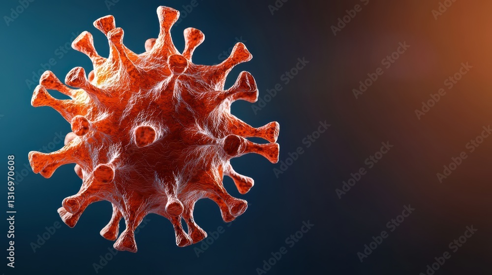 Poster time lapse of an evolving virus shifting into new strains in a modern laboratory setting