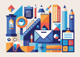 Stationery high quality vector design  design  and illustration 