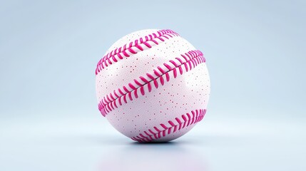 Stylized 3D softball logo, bright and inviting, refined details with a modern touch, high-resolution stock image.