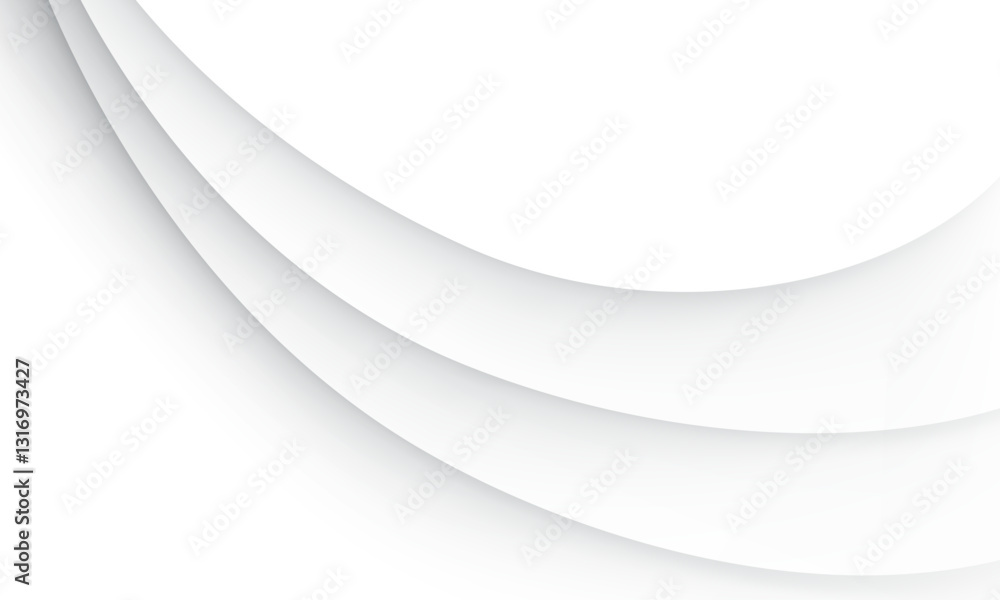 Poster abstract white grey shadow curve overlap background vector