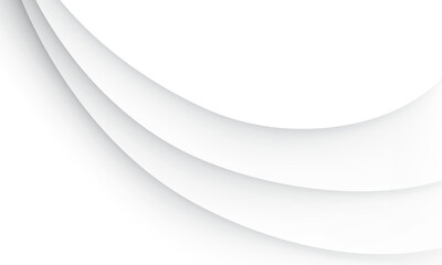 Abstract white grey shadow curve overlap background vector