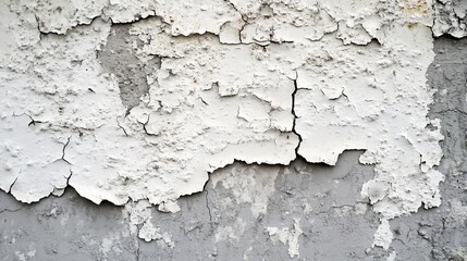 Obraz premium Professional Gray and White Paint Weathered and Cracked Texture on a Wall