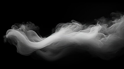 Fototapeta premium wispy clouds on black background