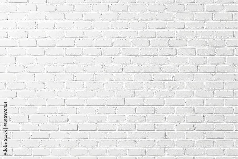 Poster white brick wall background with subtle texture and lighting.