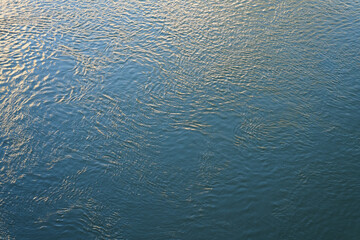 Blue water surface