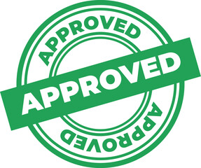 Approved Badge Sign isolated on white background