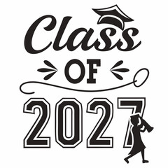 Class of 2027 University Block Letter Logo