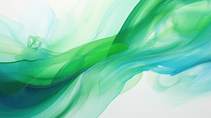 Fototapeta premium swirling abstract art green