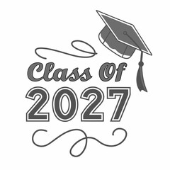 Class of 2027 Monochrome Embroidered Effec
