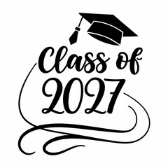 Handwritten Calligraphy Class of 2027 S