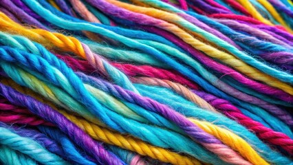 Vibrant synthetic dreadlocks with turquoise, purple, blue, pink