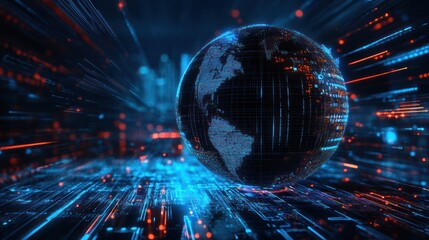 Obraz premium Global Digital Network