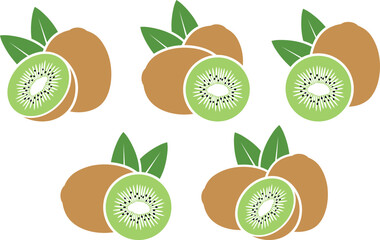 Kiwi logo. Isolated kiwi on white background