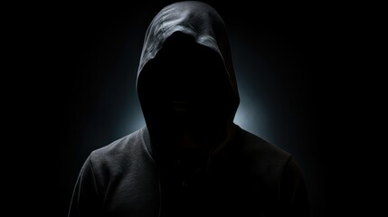 anonymity black background men