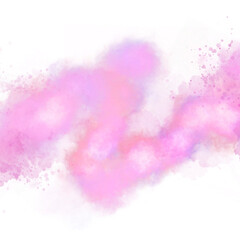 Pink Cloud Explosion Abstract Water Color Texture