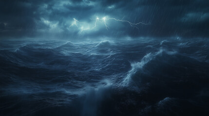 lightning in the sky