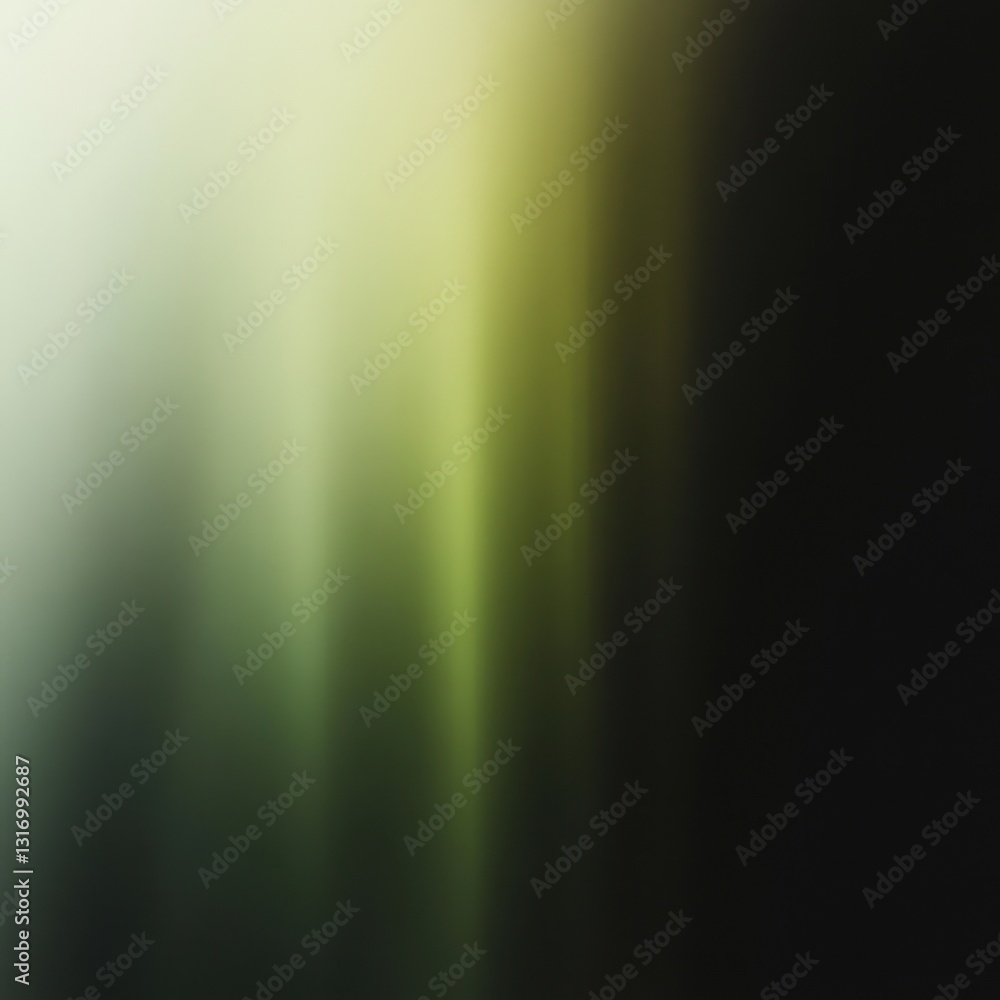Poster abstract green and black gradient background with light streaks creating a serene and modern backdro