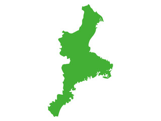 日本の三重県の形