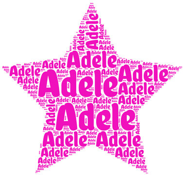 Adele Name PNG Design
