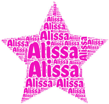 Alissa Name PNG Design