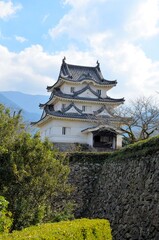 Naklejka premium 宇和島城 天守閣と本丸の石垣