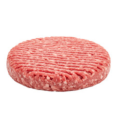 Fresh beef hamburger patty ready for grilling and delicious meals.