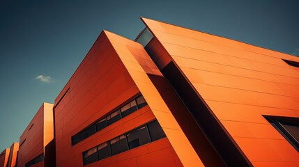 urban orange building