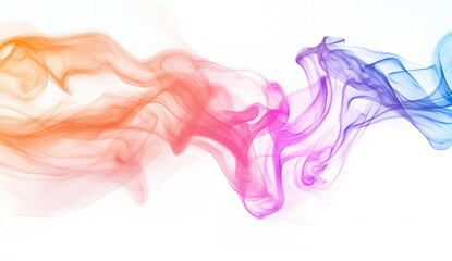 Fototapeta premium Abstract Colorful Smoke Design Swirling Pastel Hues Background Image