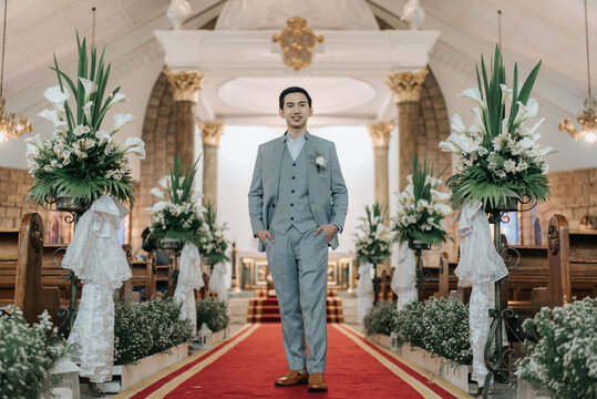 Portrait of a Young Man in a Catholic Church