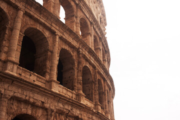 Naklejka na ściany i meble city architecture, italia, attraction, construction, tourists, travelling, rome, building, roman, sightseeing, landmark, destination, monument, heritage, archeology, stone, rome italy, european, touri