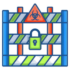 A fenced quarantine area designed for sick animals, ensuring safety and health protocols.